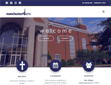 Tablet Screenshot of manchesterumc.org